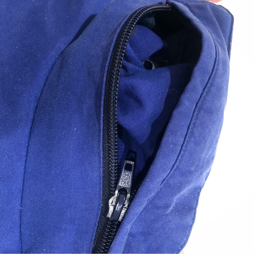 PATAGONIA MEN’S VTG BLUE PURPLE ZIP UP JACKET PACK AWSY HOODIE SMALL - Picture 11 of 16